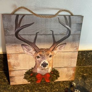 Deer Christmas Sign